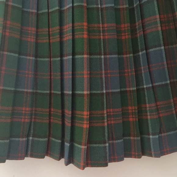 Vintage 100% wool made in Ireland plaid wrap skirt - Picture 6 of 8